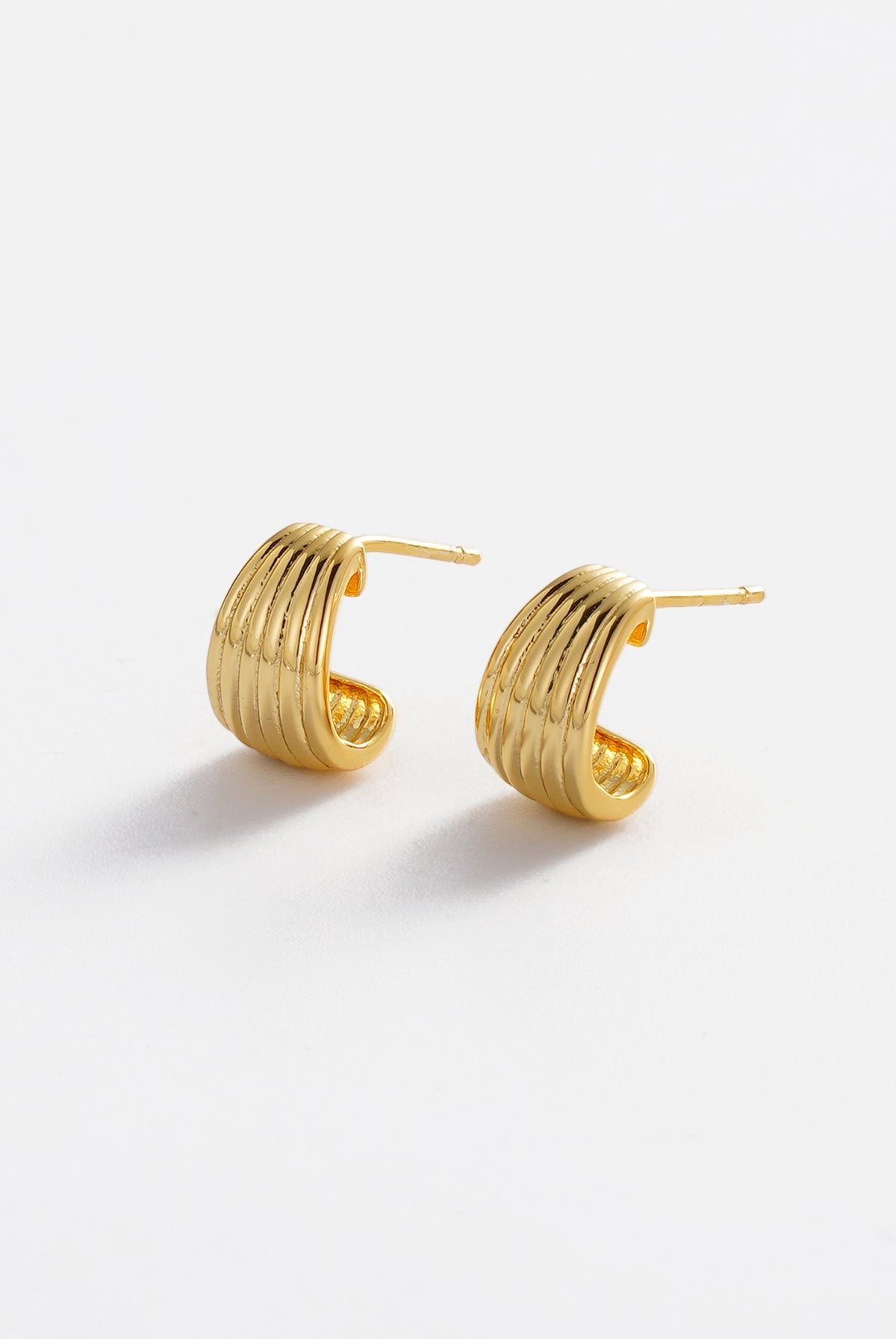 Gold Sasha Hoop - Small / Gold — Zafino Australia (4 of 4)