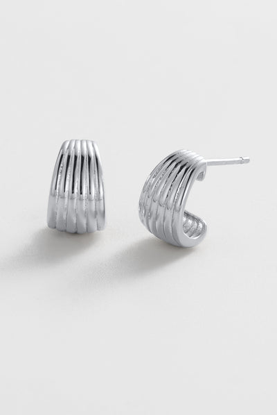 Sasha Hoop - Small / Silver
