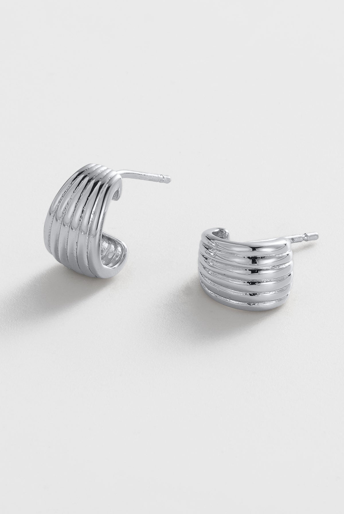 Silver Sasha Hoop - Small / Silver — Zafino Australia (3 of 4)