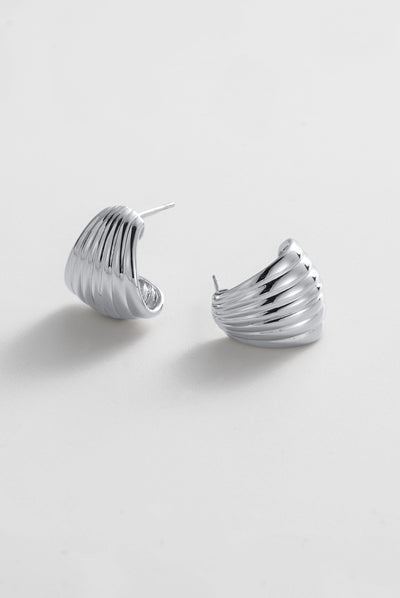 Sasha Hoop - Medium / Silver