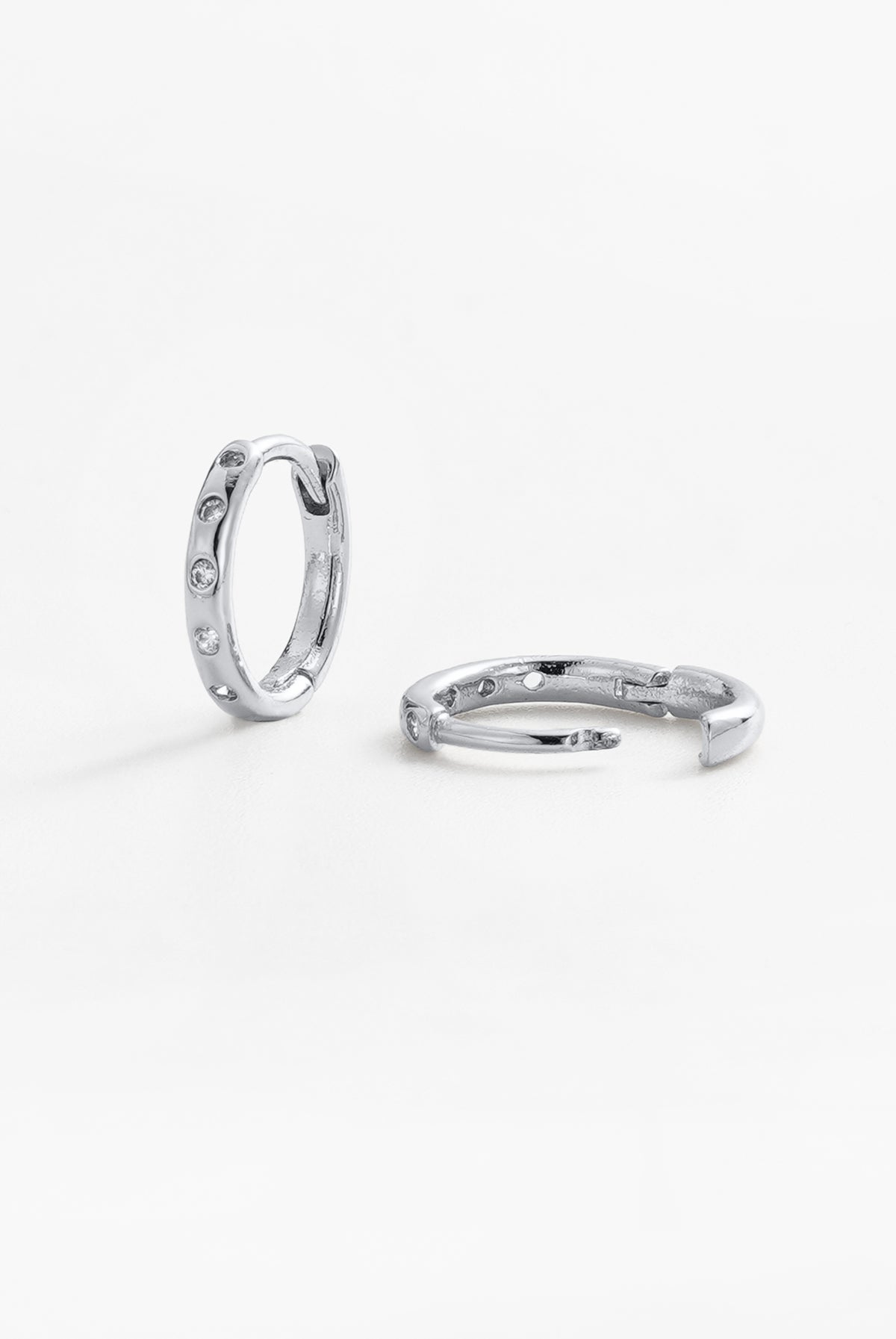 Silver Talia Huggie — Zafino Australia (4 of 4)