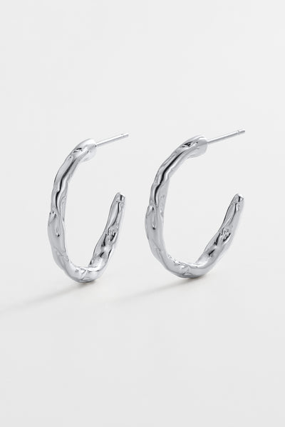 Alessia Hoop Large - Silver