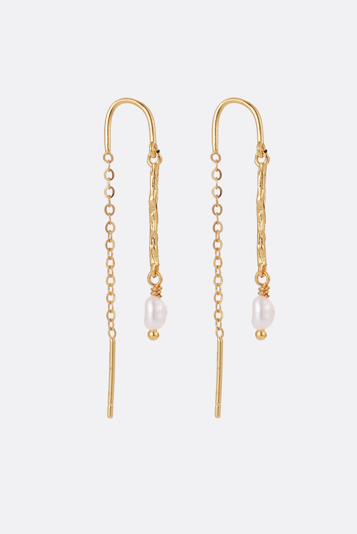 Alessia Thread Earring - Gold