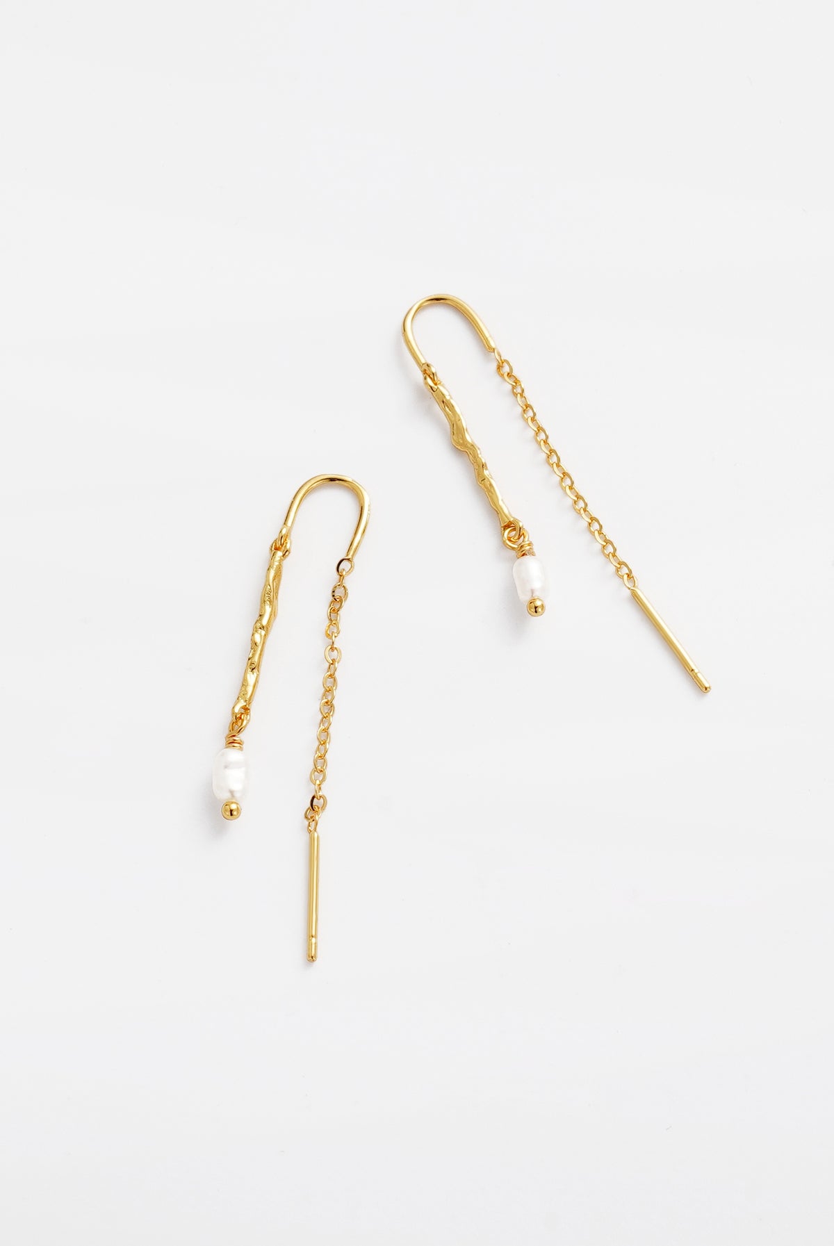 Alessia Thread Earring - Gold