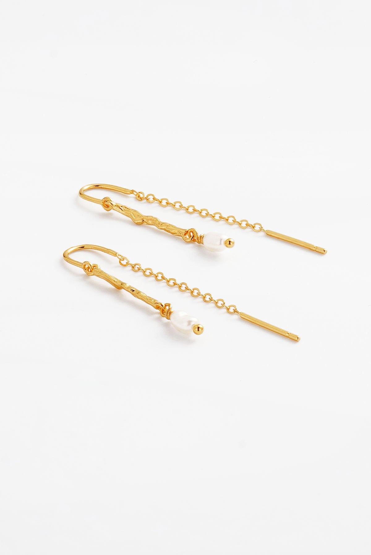 Alessia Thread Earring - Gold