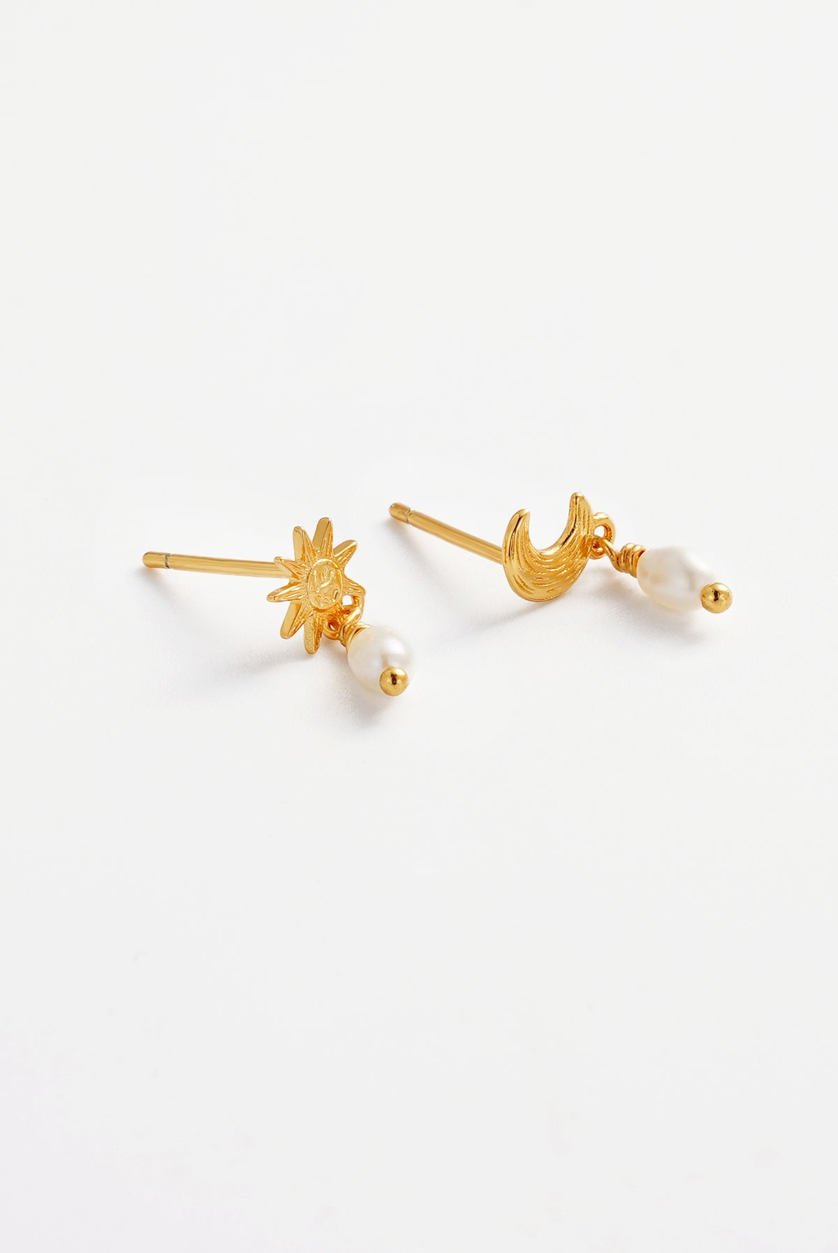 Luna Pearl Drop Earring - Gold