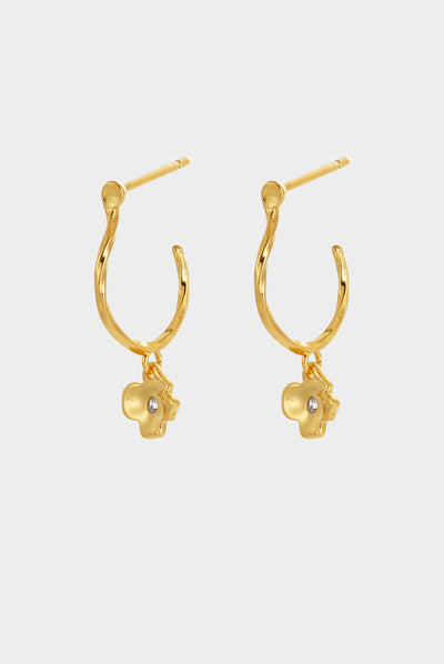 Fleur Hoop - Gold