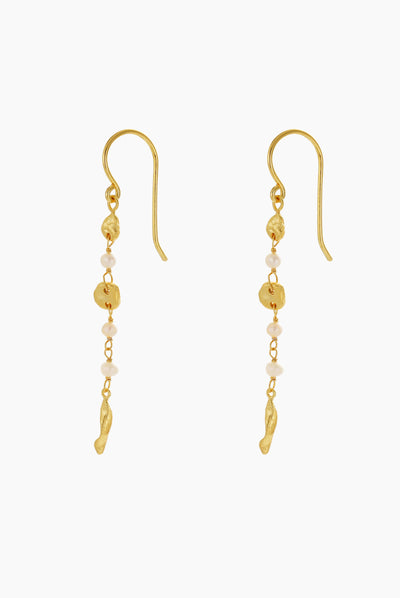 Charlotte Thread Earring - Pearl