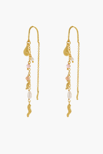 Poppy Thread Earring - Pastel