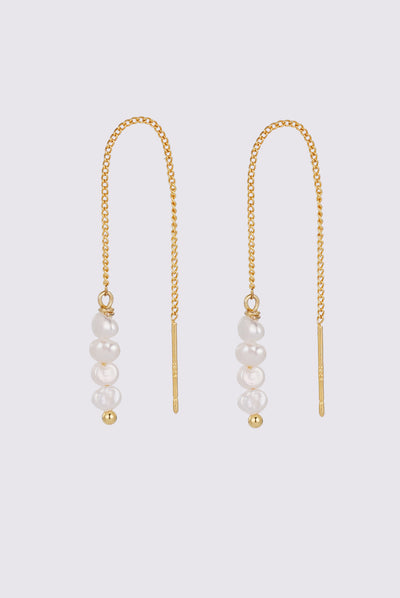 Scarlette Thread Earring - Gold