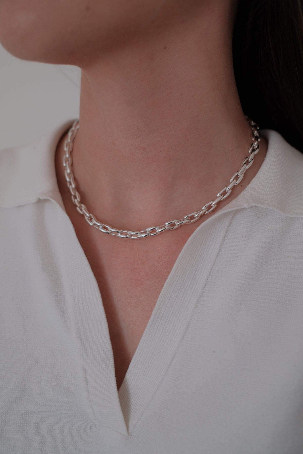 Sarah Fine Necklace - Silver