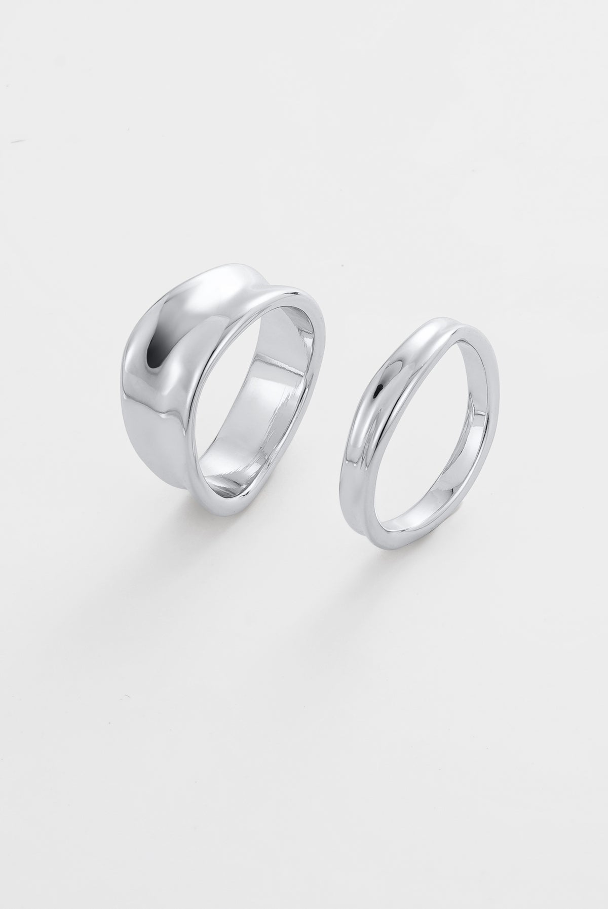 Dani Necklace & Nina Ring Set - Silver