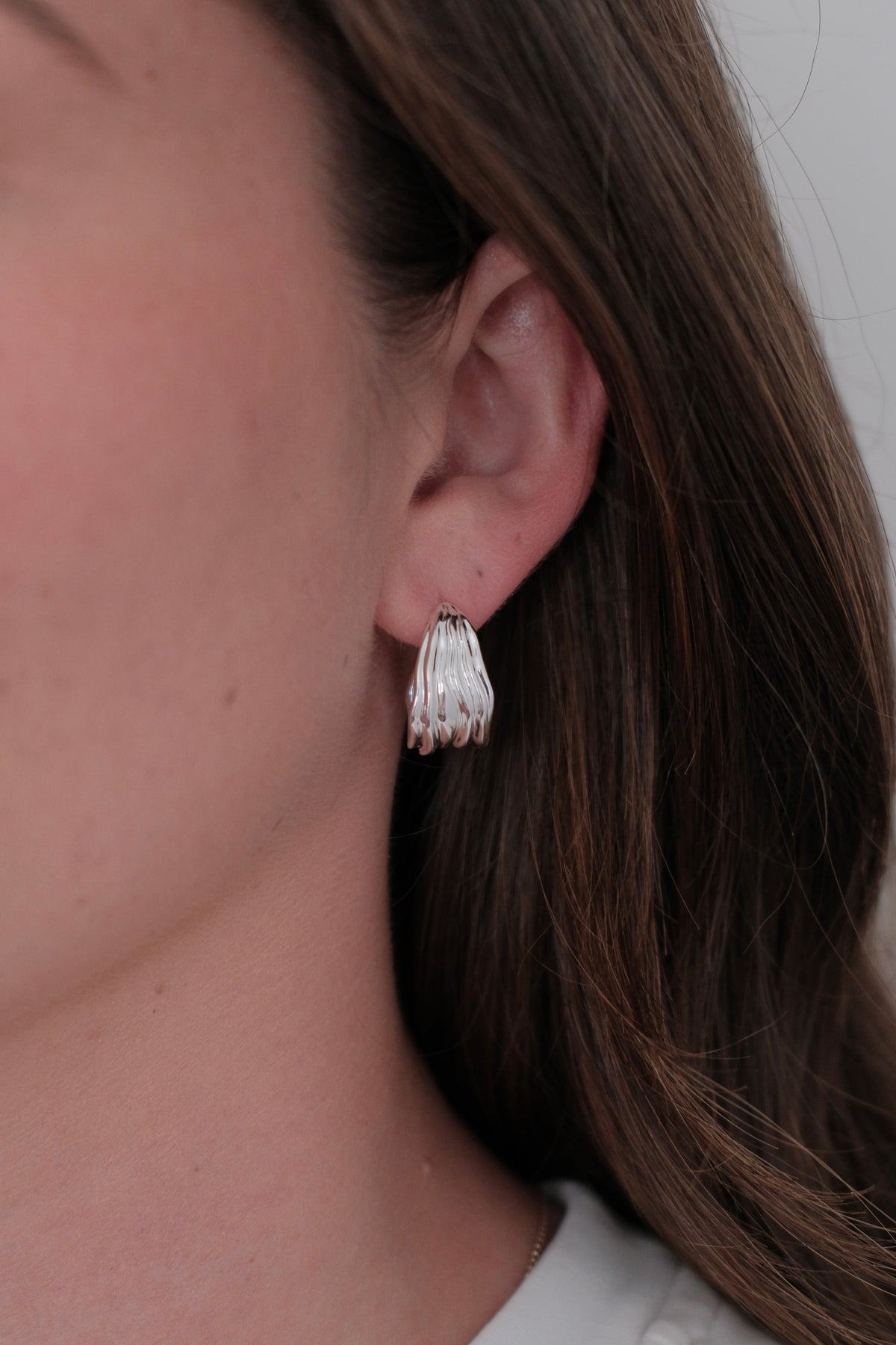 Lexi Hoop Large - Silver