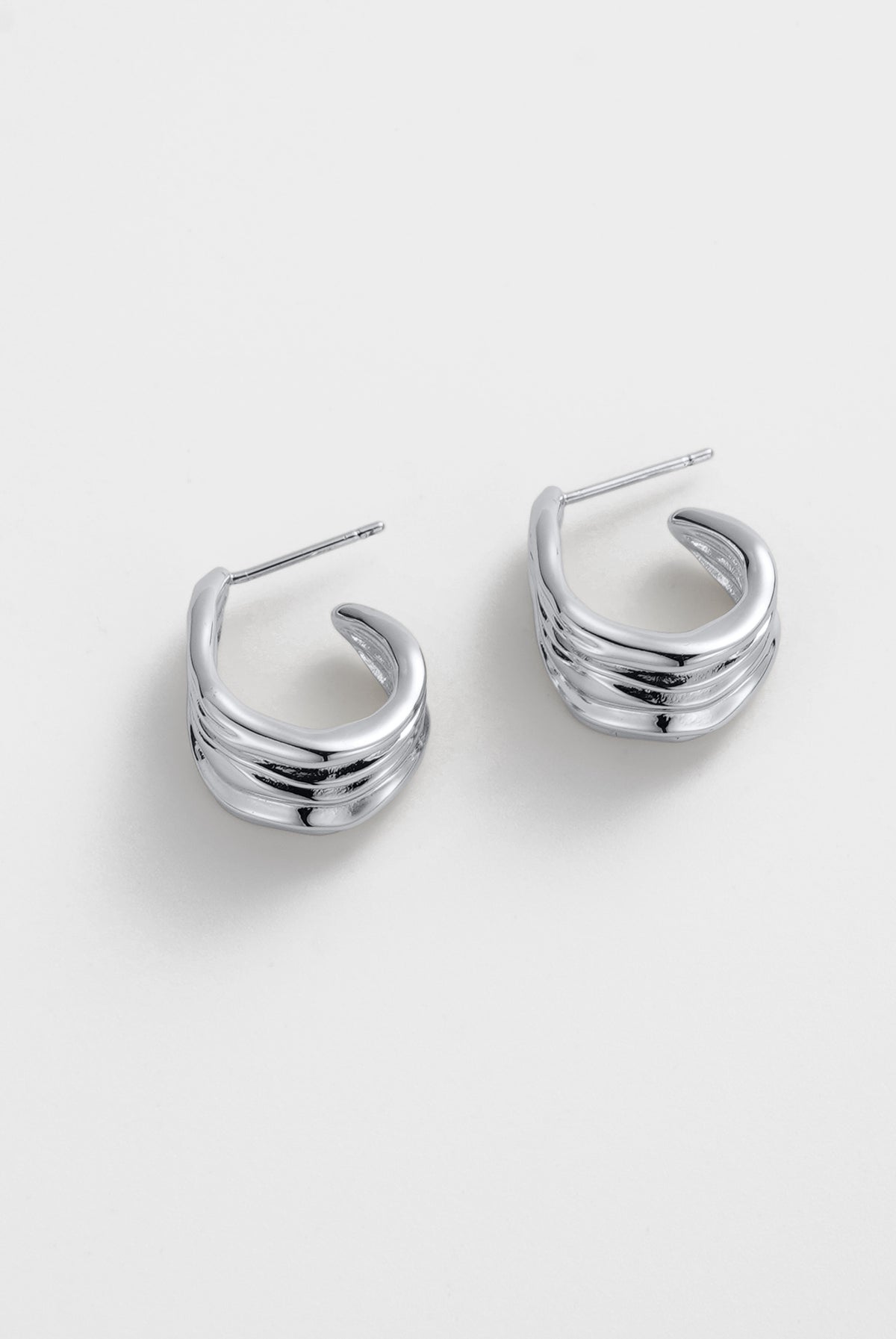 Silver Lexi Hoop Large — Zafino Australia (4 of 4)