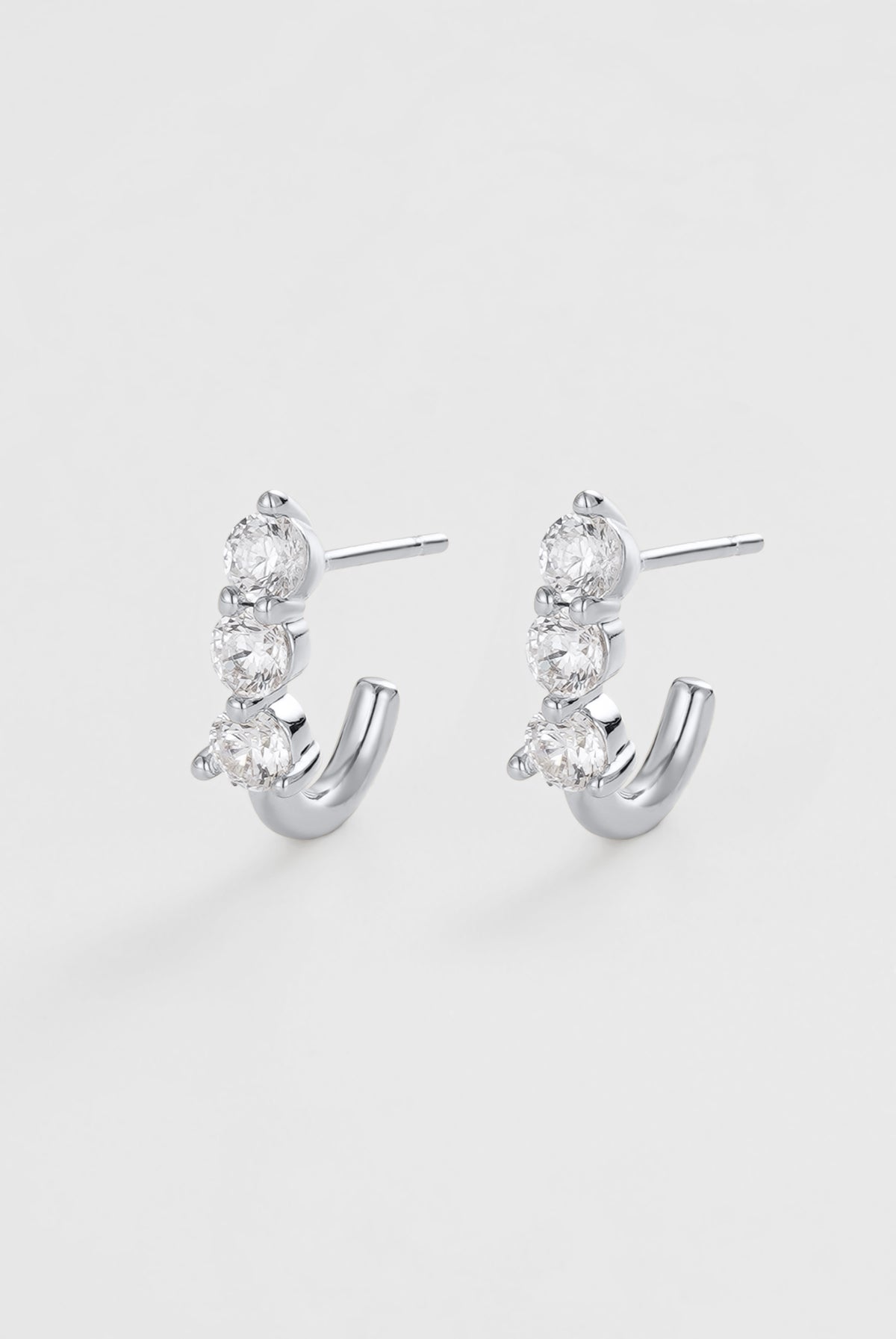 Lulu & Mara Huggie Stack - Silver