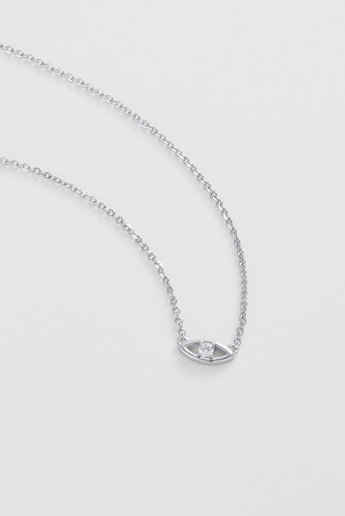 Evil Eye Necklace - Silver
