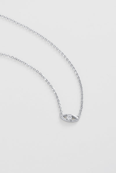 Evil Eye Necklace - Silver