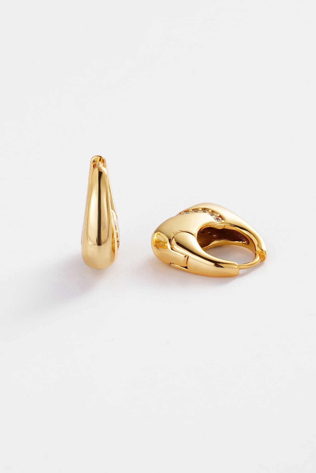 Gold Demi Hoop — Zafino Australia (2 of 4)