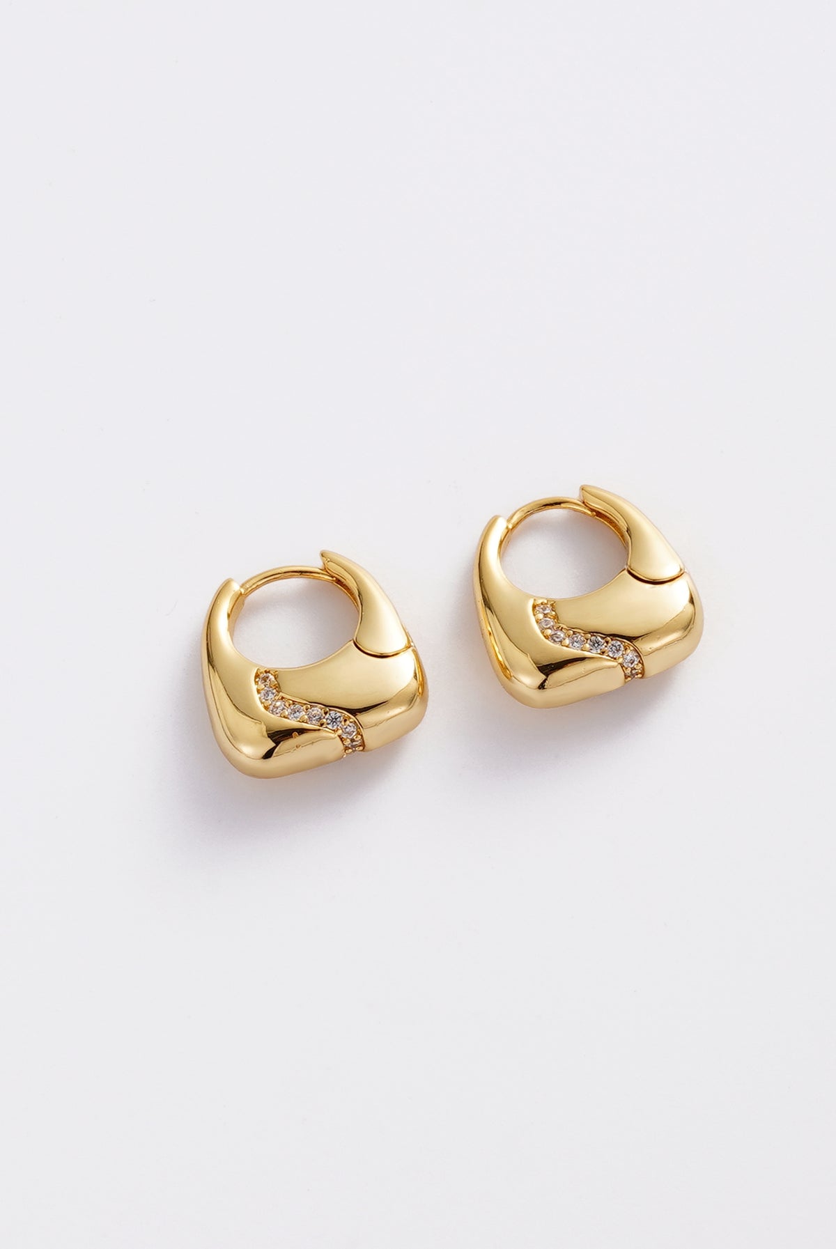 Gold Demi Hoop — Zafino Australia (4 of 4)