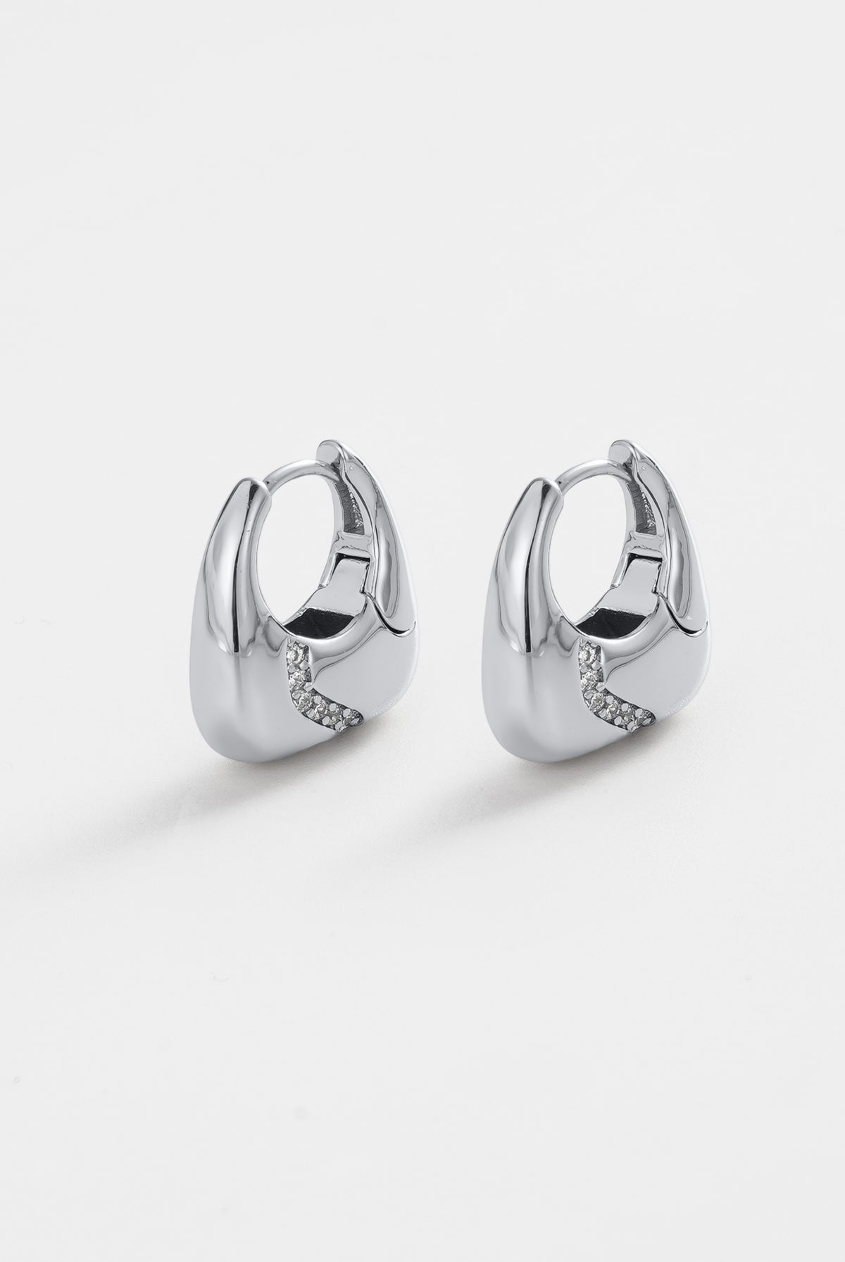 Silver Demi Hoop — Zafino Australia (1 of 4)