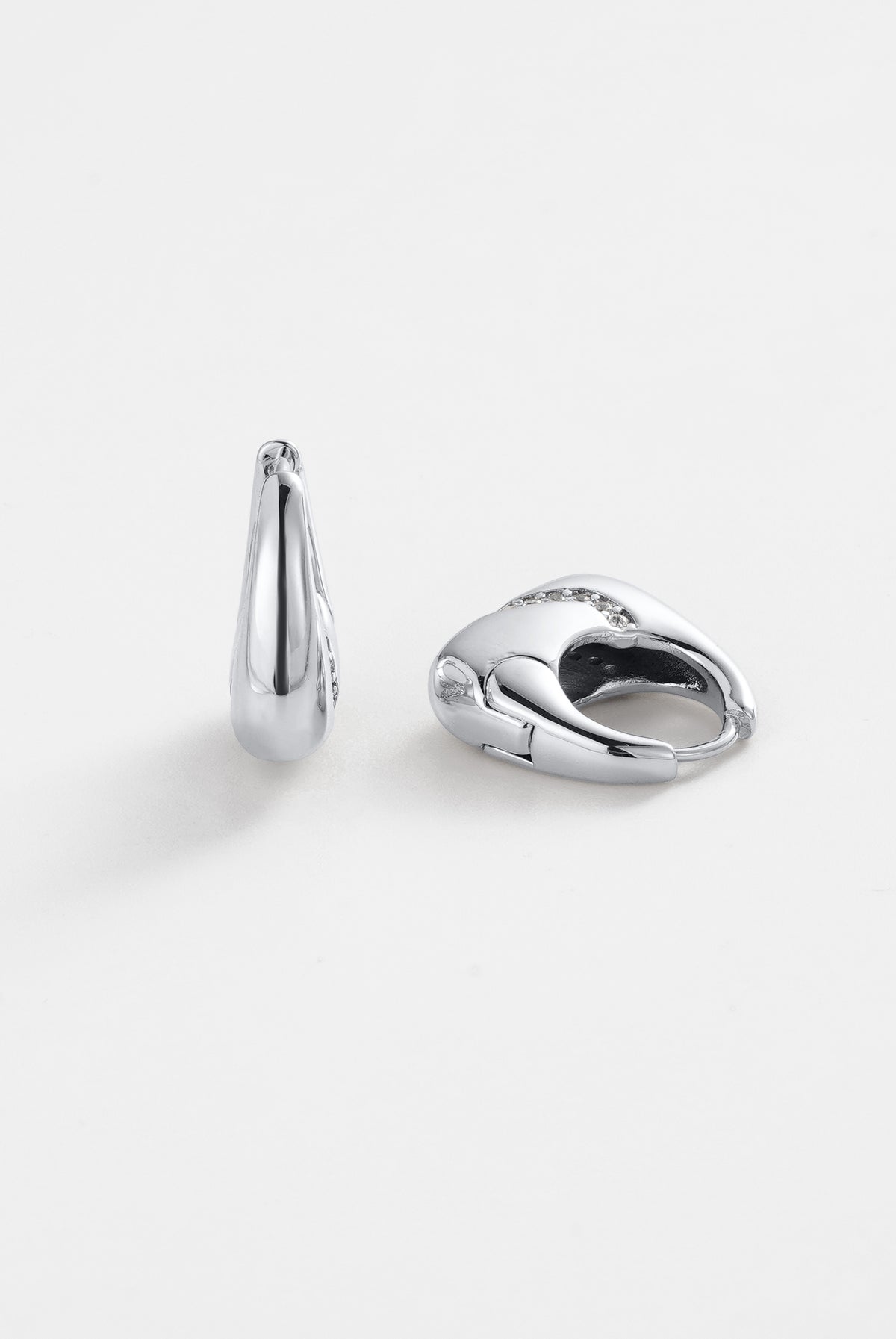 Silver Demi Hoop — Zafino Australia (2 of 4)