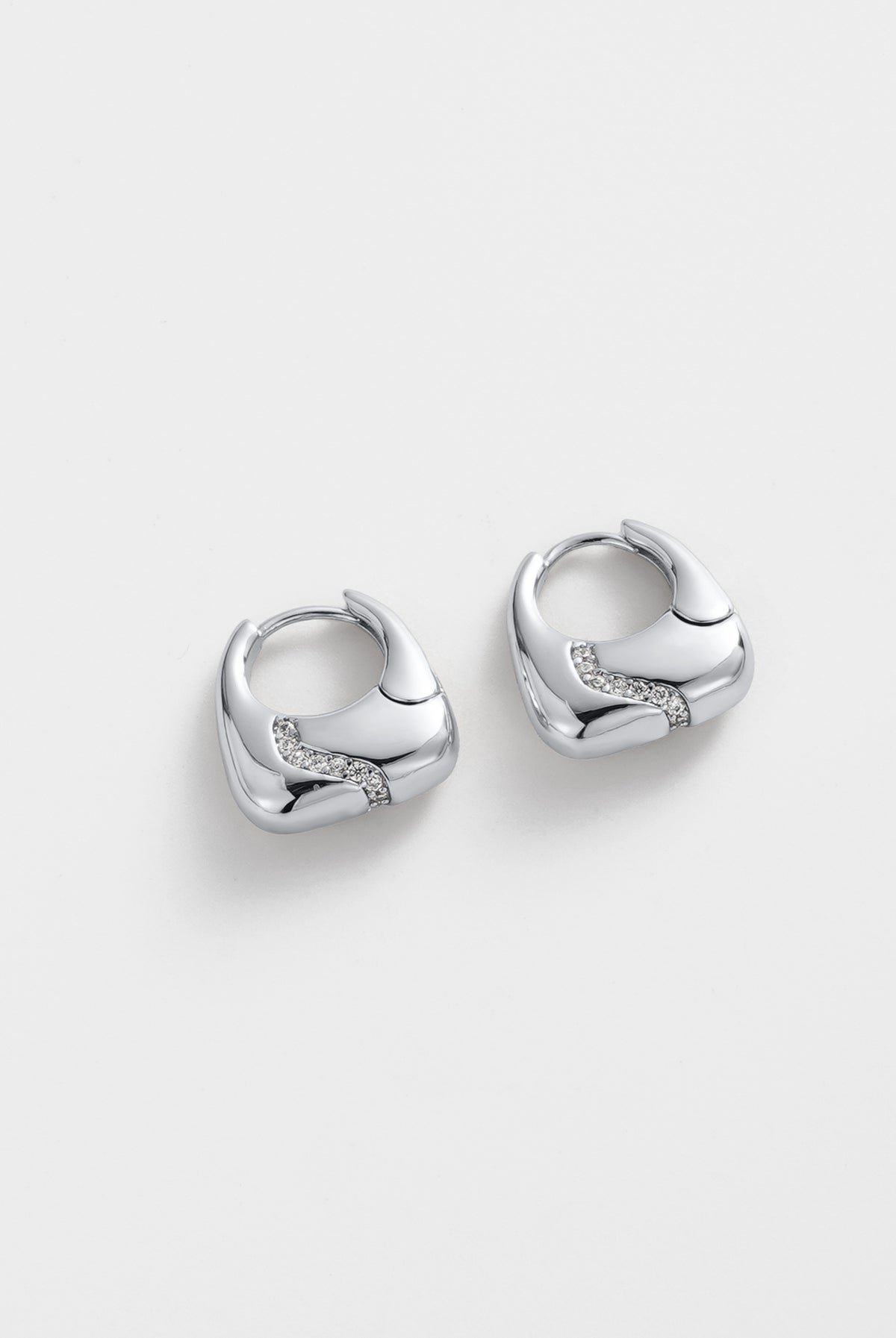 Silver Demi Hoop — Zafino Australia (4 of 4)