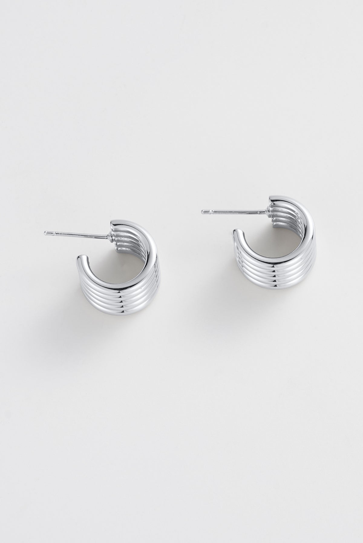 Jade Hoop - Silver