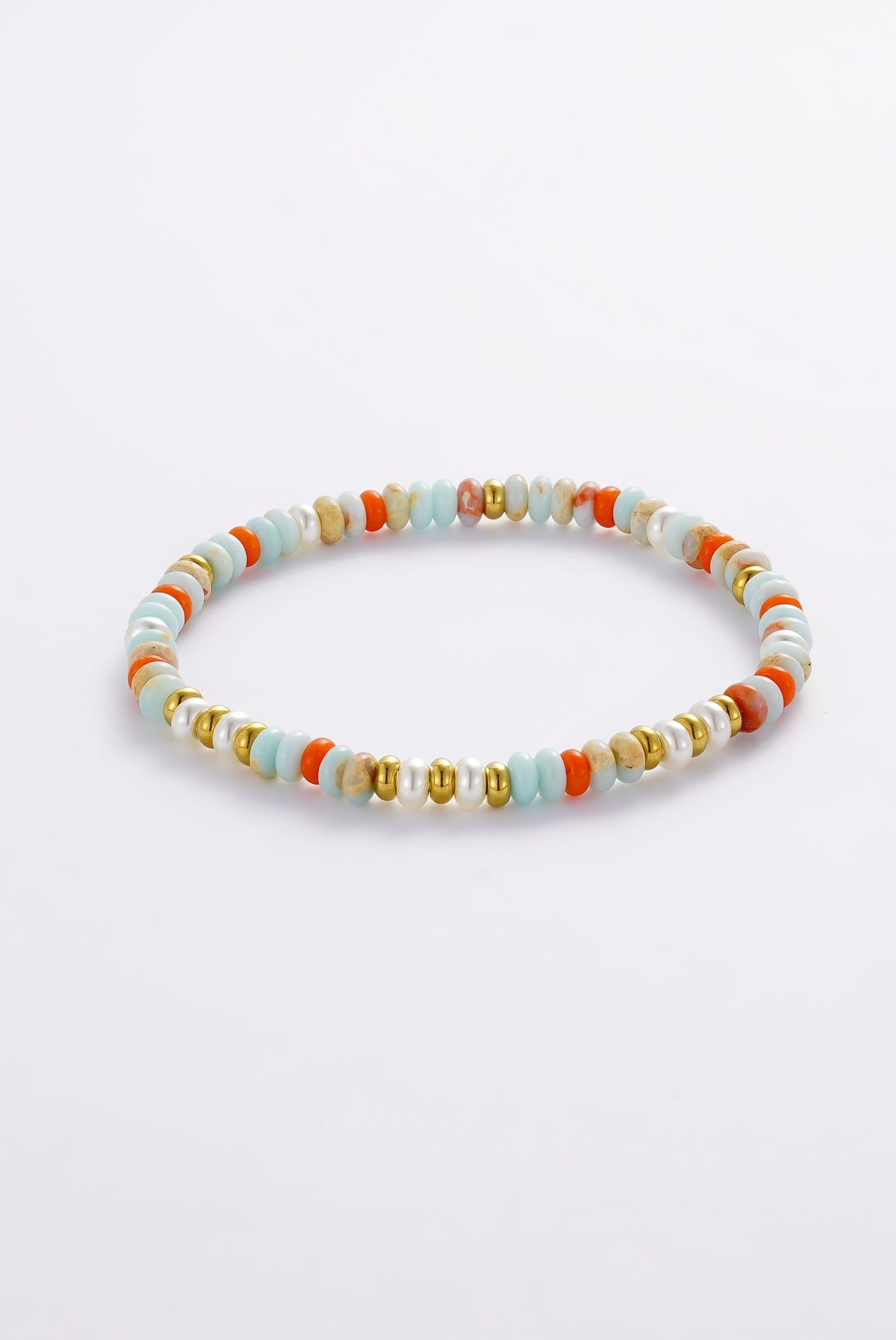 Bea Bracelet - Teal/Orange
