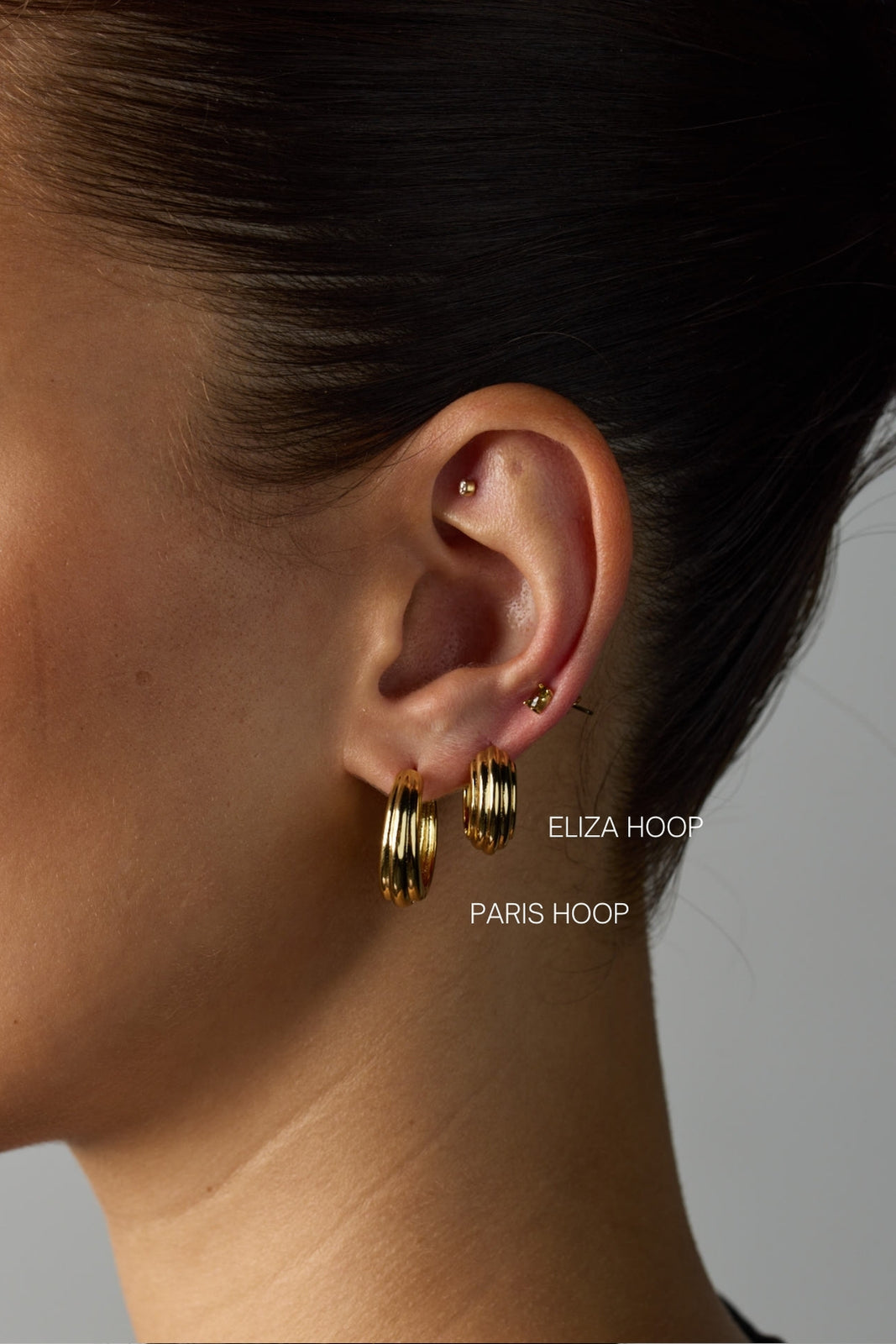 Gold Paris Hoop Earring — Zafino Australia (2 of 8)