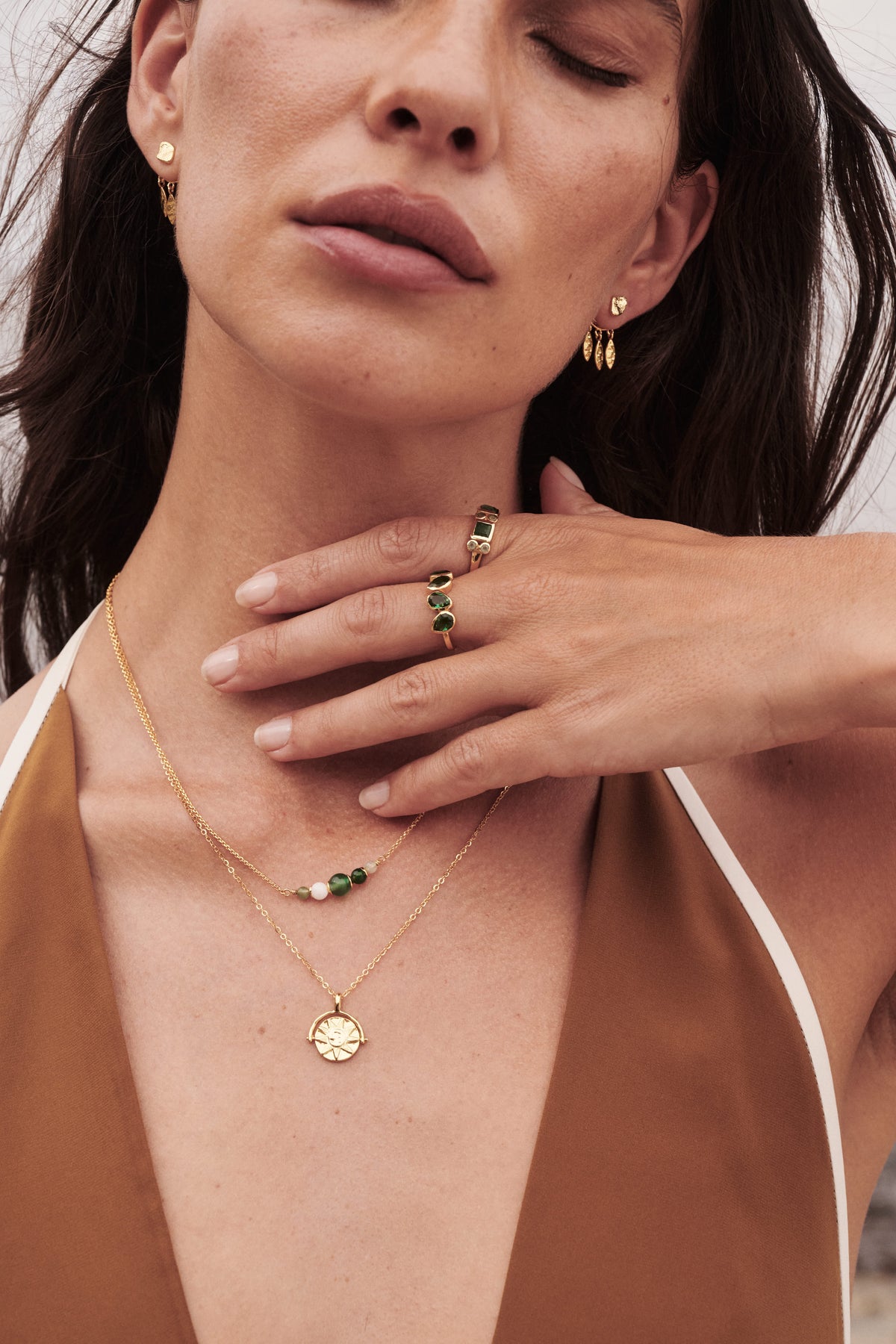 Luna Pendant Necklace - Gold