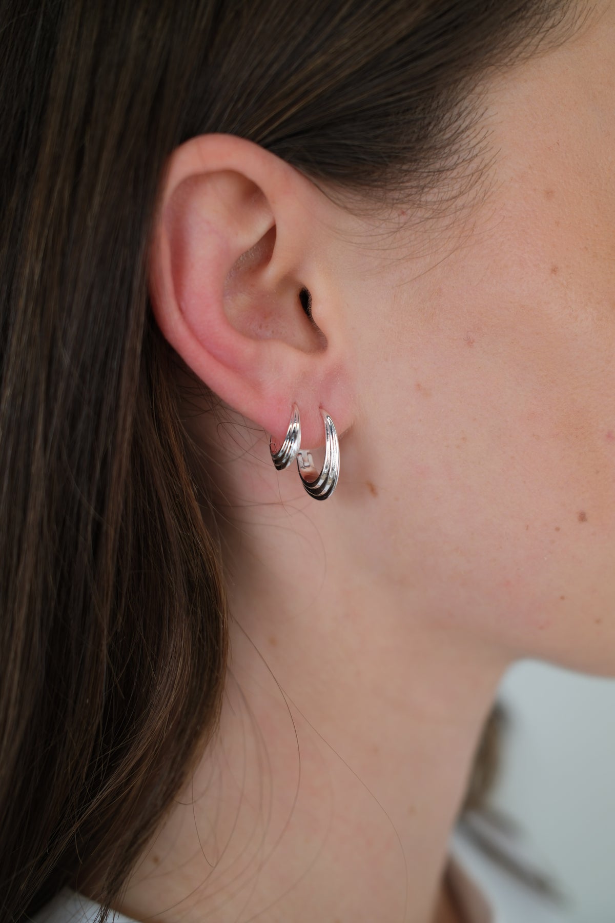 Marley Hoop Small - Silver