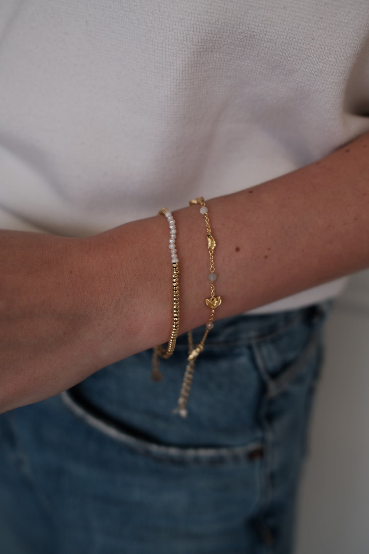 Elodie Pearl Bracelet - Gold