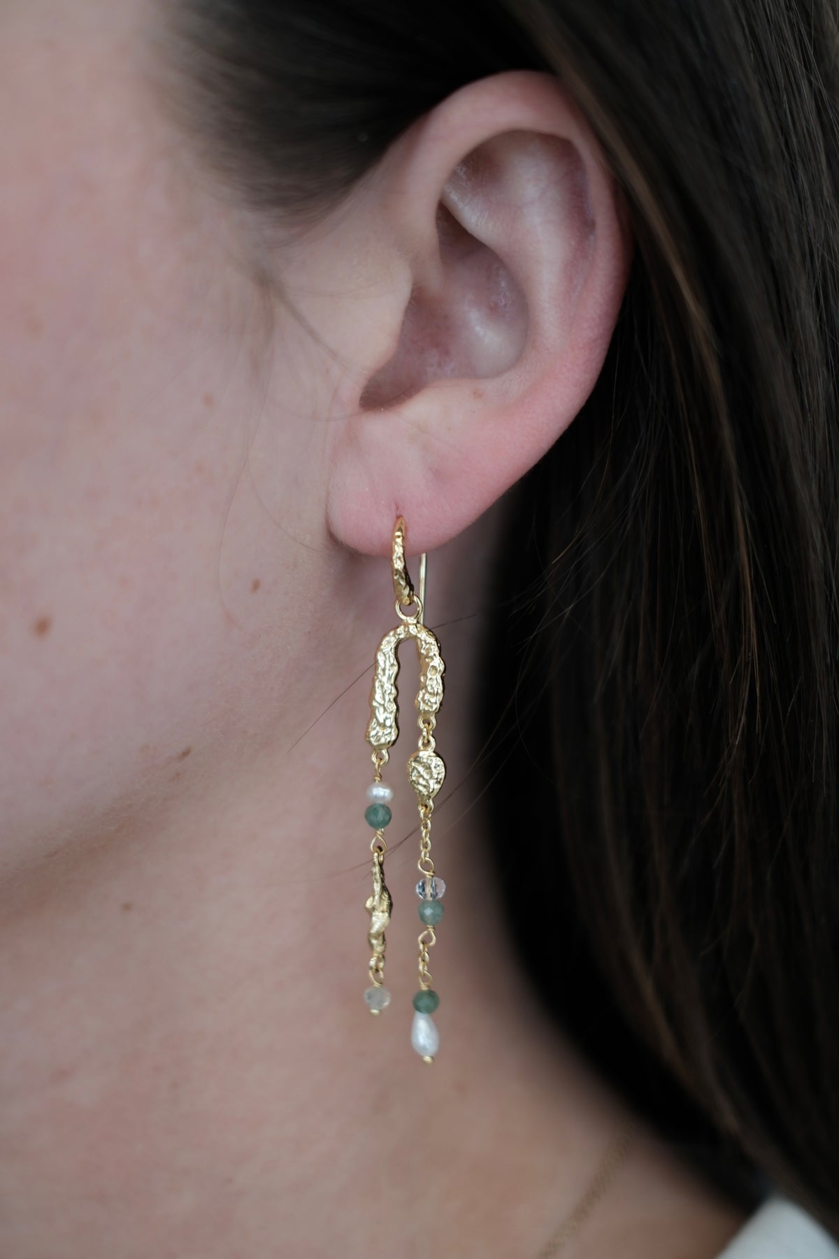 Margot Hook Earring - Green