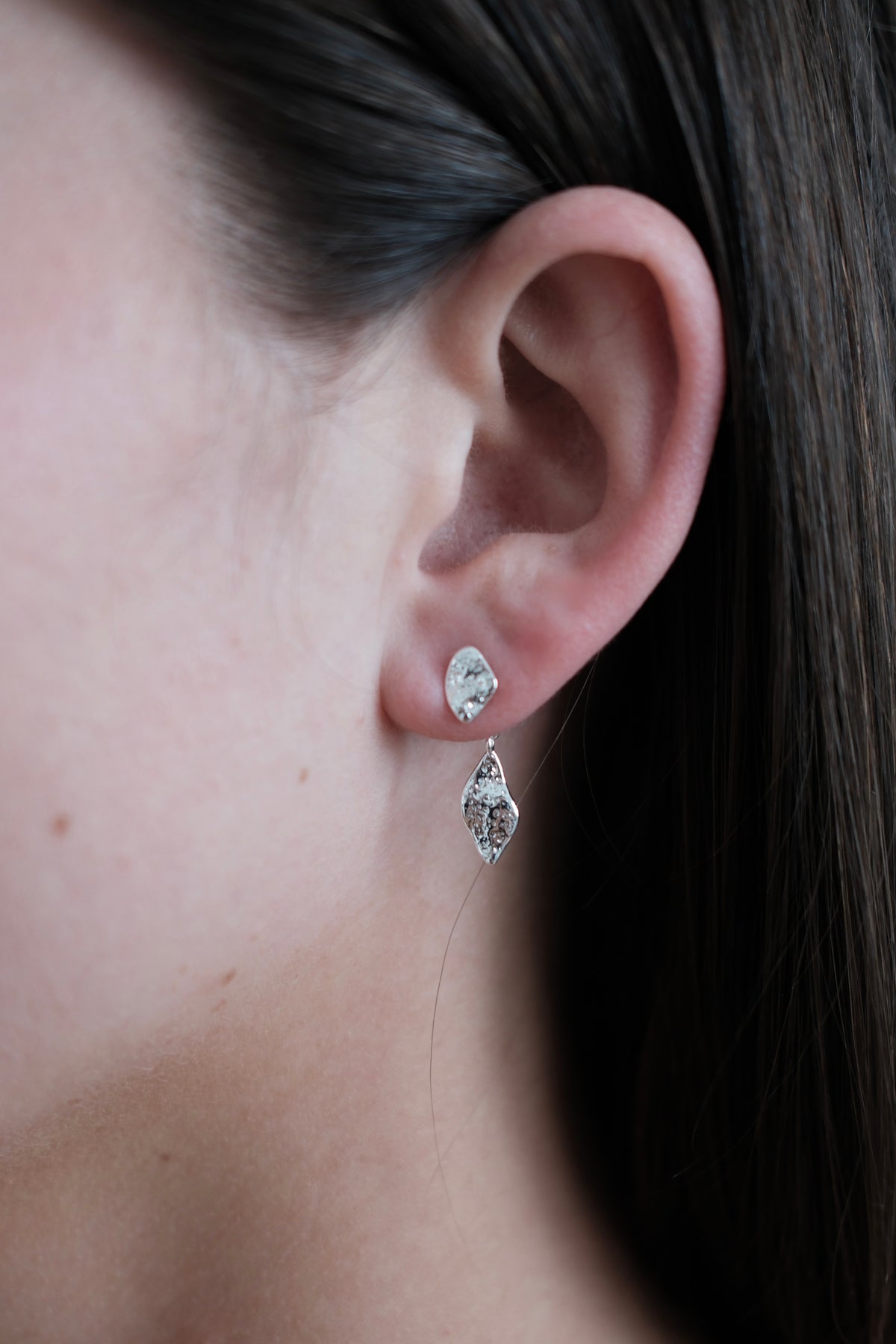 Neve Drop Earring - Silver