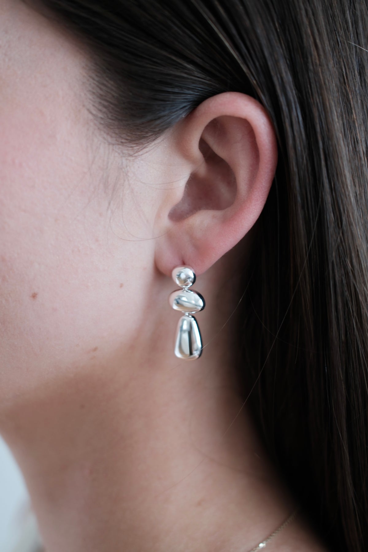 India Earring - Silver