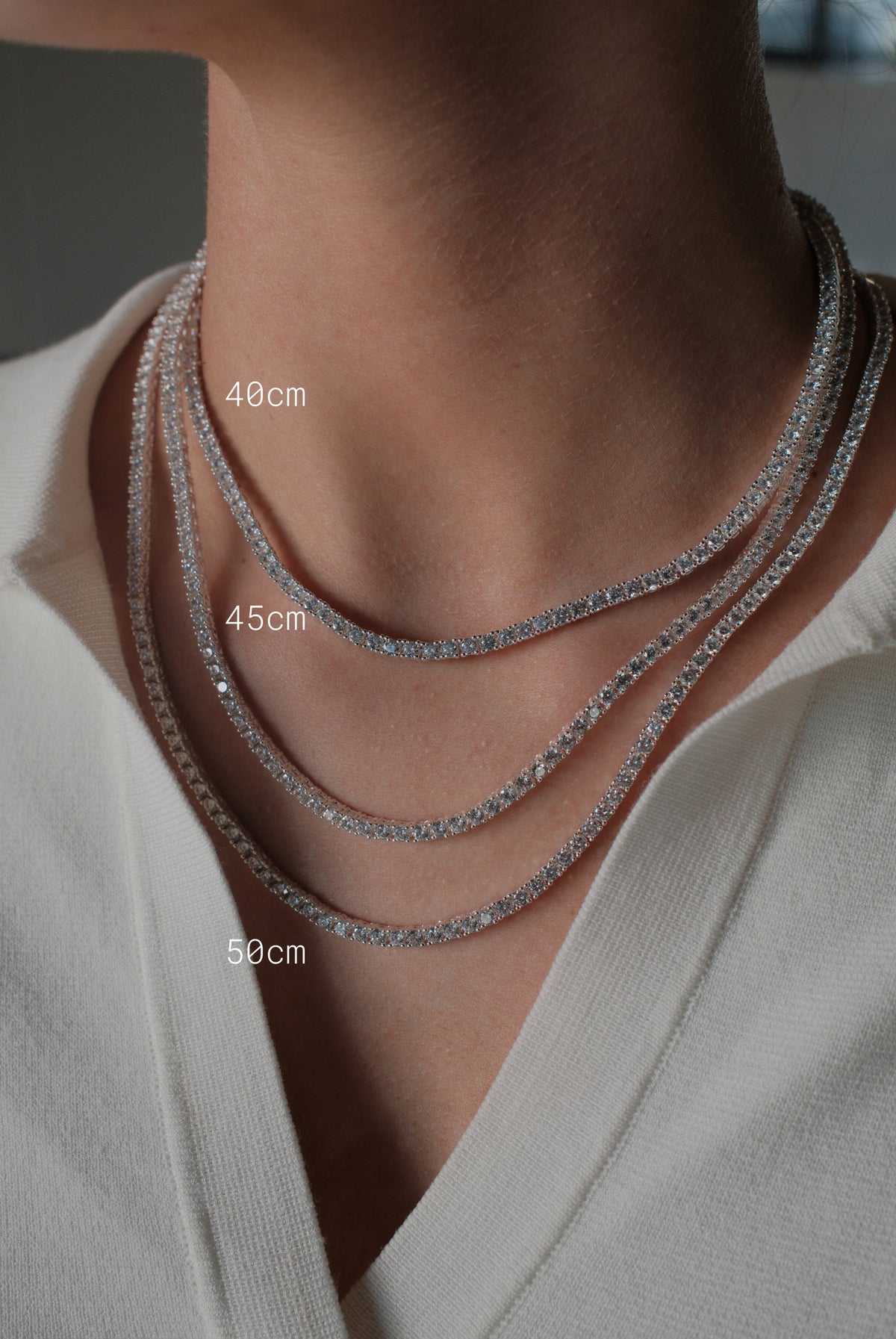 Silver Dani Tennis Necklace — Zafino Australia (6 of 6)