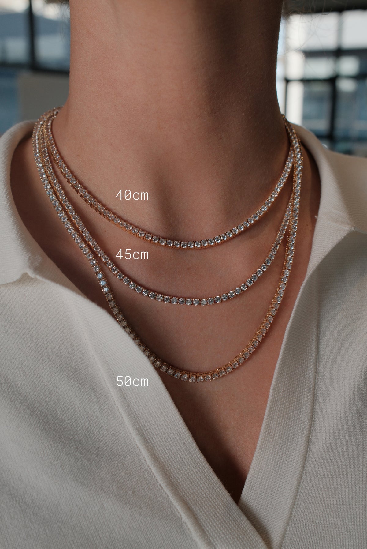 Gold Dani Tennis Necklace — Zafino Australia (4 of 6)