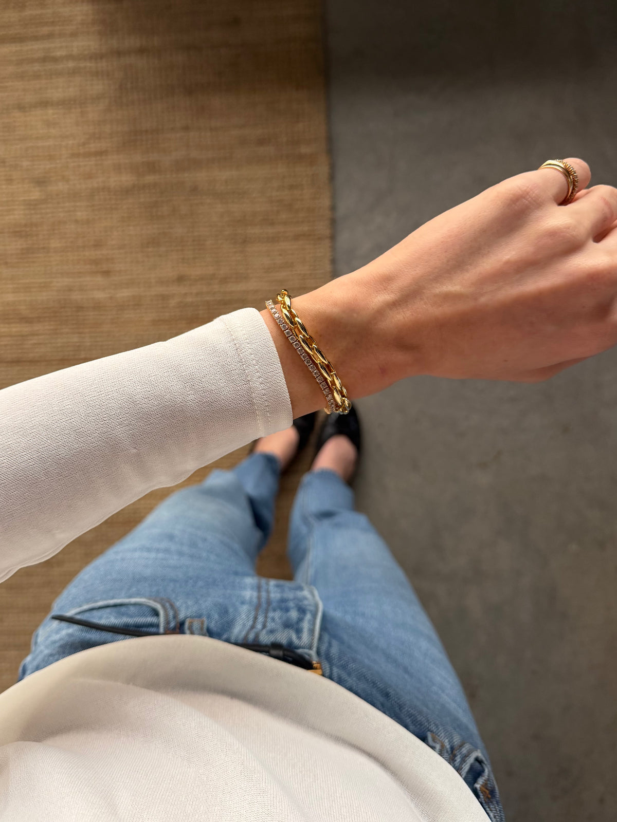 Sarah Fine Bracelet - Gold
