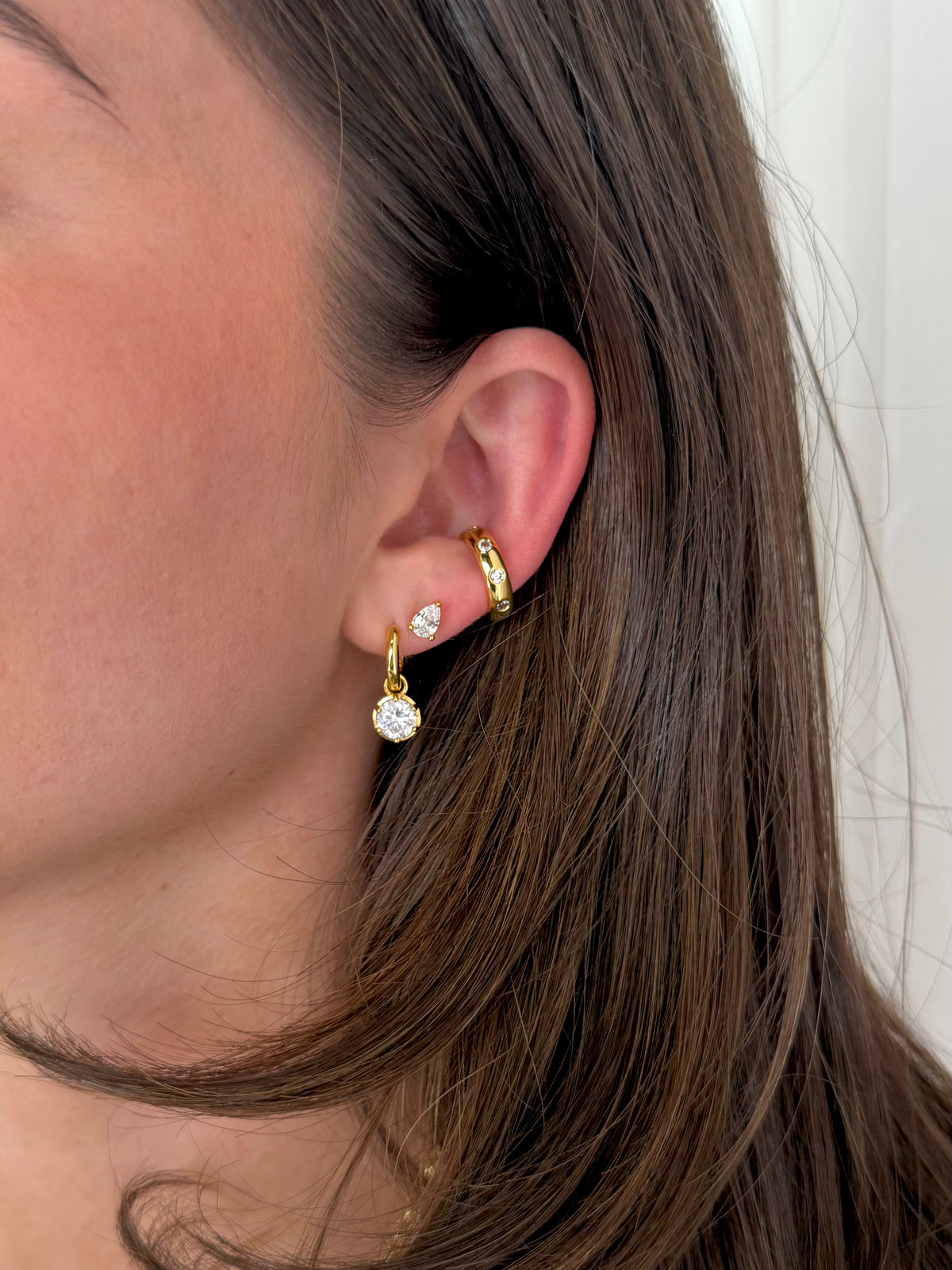 Serena, Esther Stud + Rhi Ear Cuff - Gold