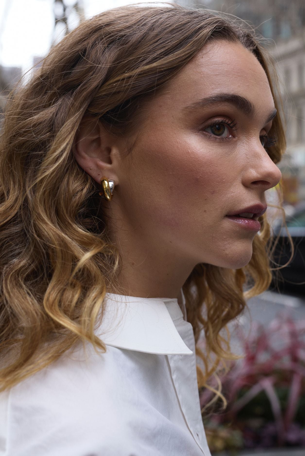 Gold Freya Hoop - Gold/Silver — Zafino Australia (2 of 6)