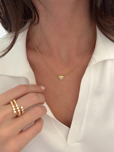 Zoe Ring & Necklace Stack - Gold