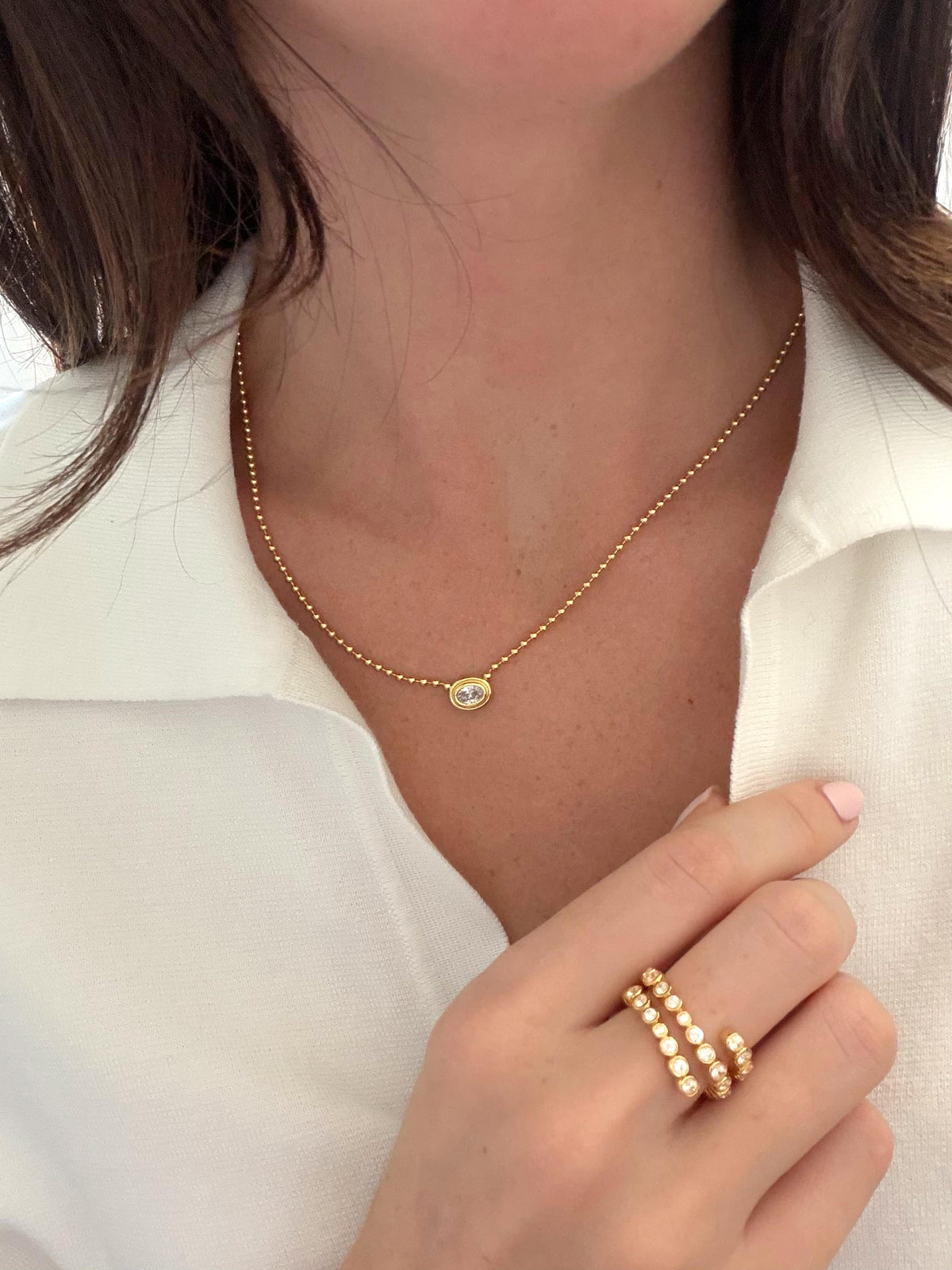 Gold Zoe Necklace — Zafino Australia (4 of 6)